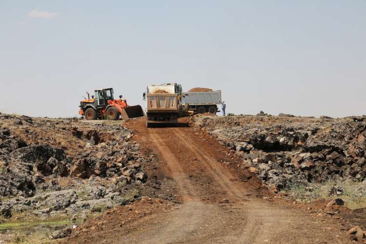 Çınar Belediyesi Yol Çalışmalarına Devam Ediyor