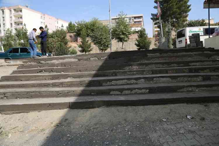Fatih Mahallesi’ndeki Merdivenler Yenileniyor